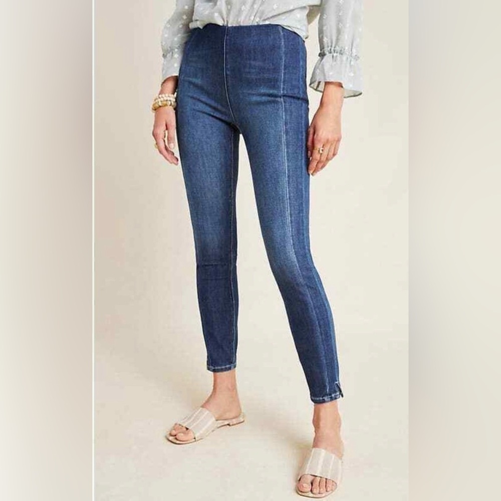 Pilcro And The Letterpress Leggings Womens 26 High Rise Denim by Anthropologie